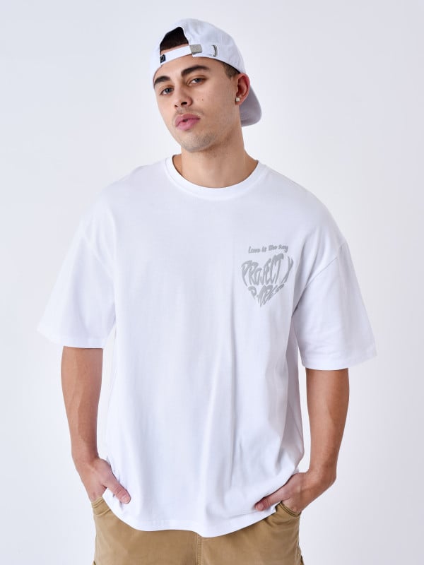 Project X Paris T-shirt Cœur Impression En Relief