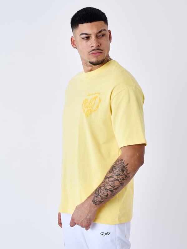 Project X Paris T-shirt Cœur Impression En Relief