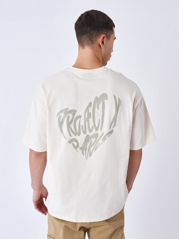 Project X Paris T-shirt Cœur Impression En Relief