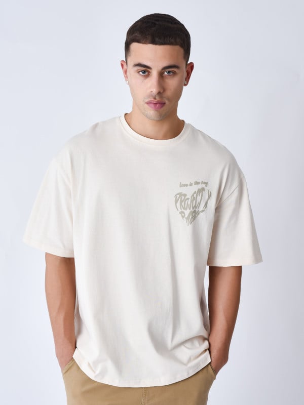 Project X Paris T-shirt Cœur Impression En Relief