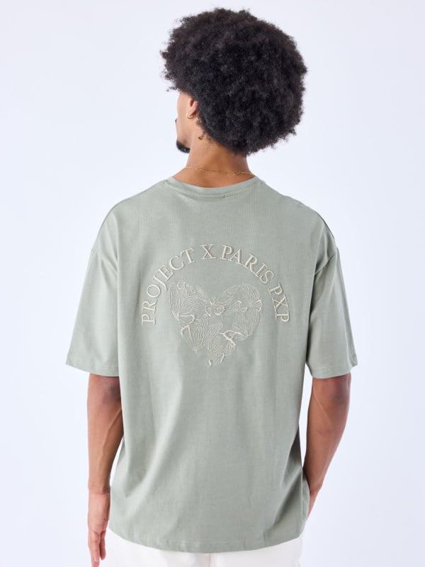 Project X Paris T-shirt Coeur Papillon Brodé