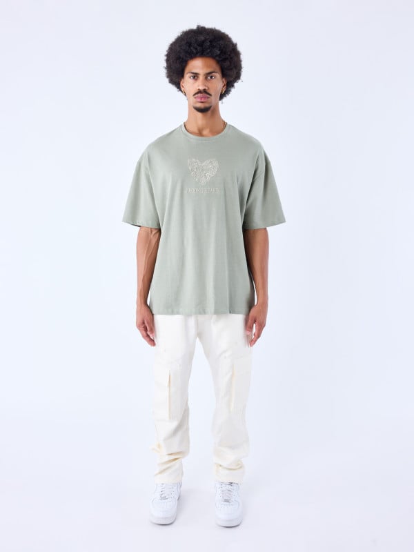 Project X Paris T-shirt Coeur Papillon Brodé