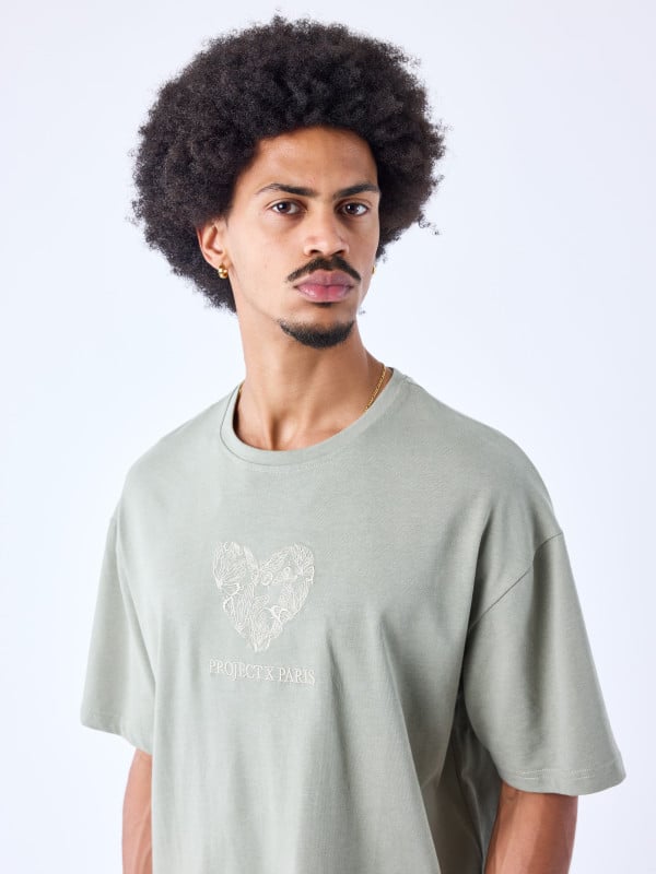 Project X Paris T-shirt Coeur Papillon Brodé