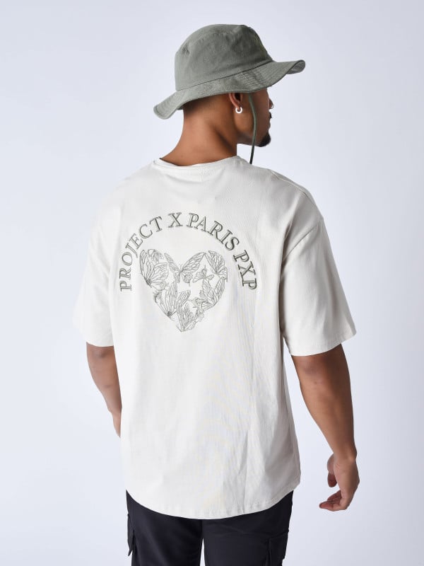 Project X Paris T-shirt Coeur Papillon Brodé