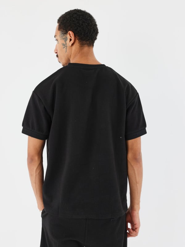 Project X Paris T-shirt Col Montant Maille