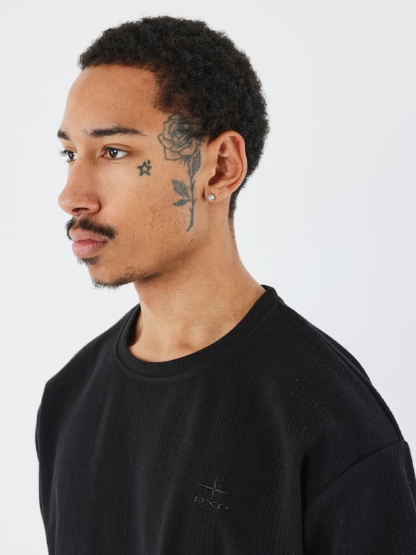 Project X Paris T-shirt Col Montant Maille