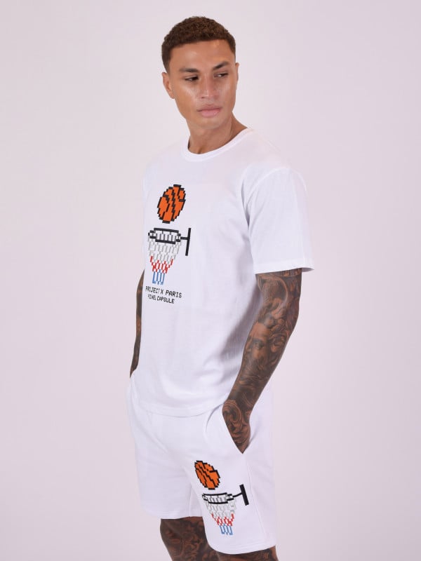 Project X Paris T-shirt Design Basketball Pixel