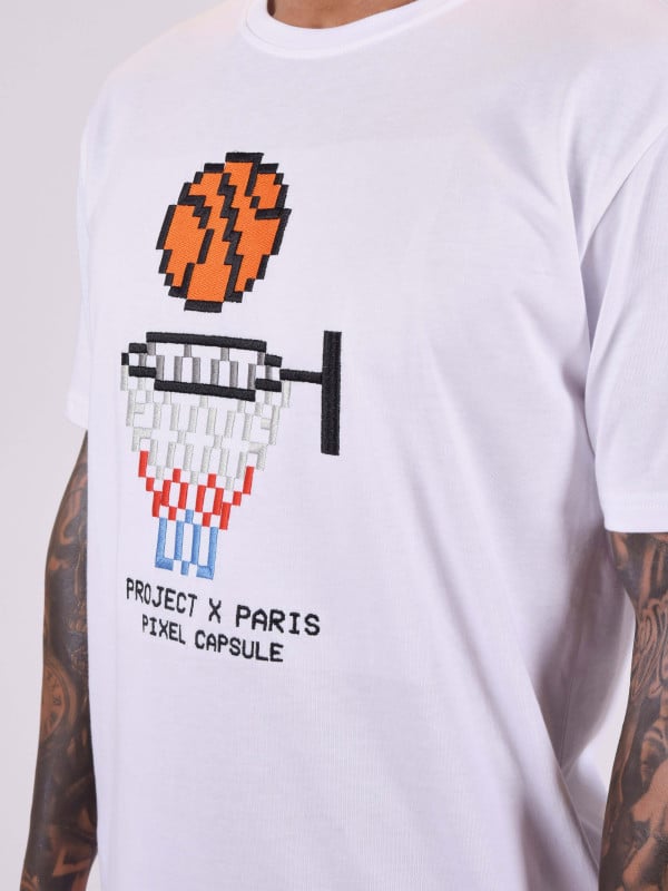 Project X Paris T-shirt Design Basketball Pixel
