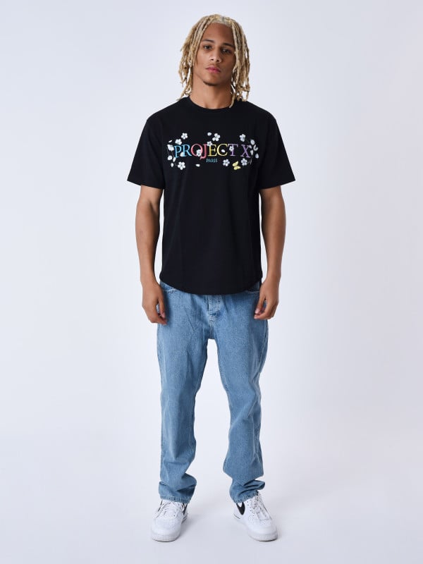 Project X Paris T-shirt Fleurit Brode