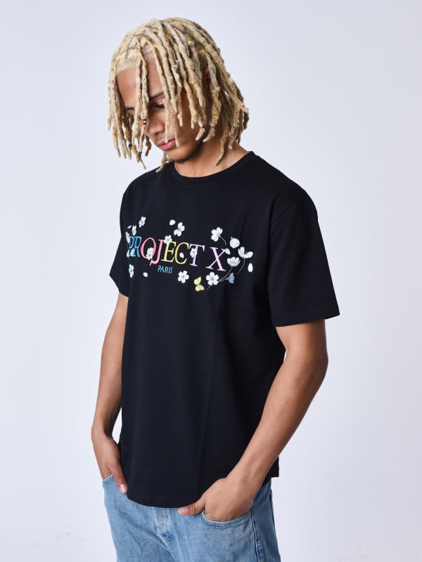 Project X Paris T-shirt Fleurit Brode