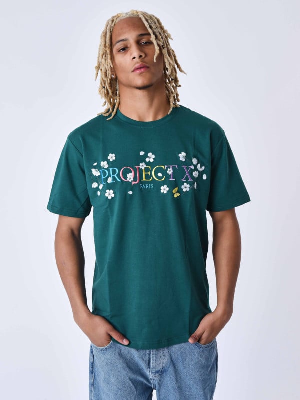 Project X Paris T-shirt Fleurit Brode
