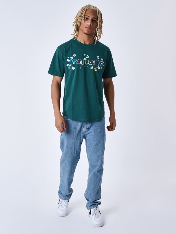 Project X Paris T-shirt Fleurit Brode