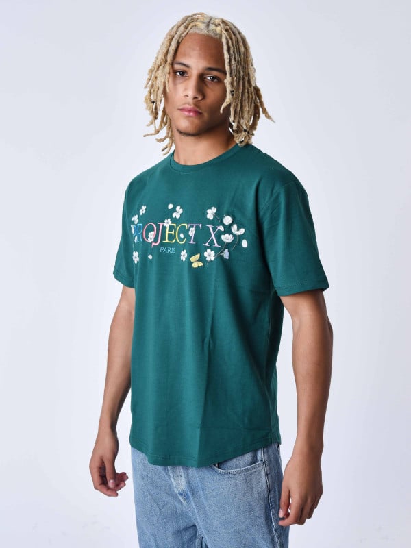 Project X Paris T-shirt Fleurit Brode