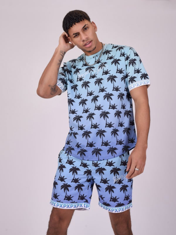 Project X Paris T-shirt Imprimé Palmier Dégradé