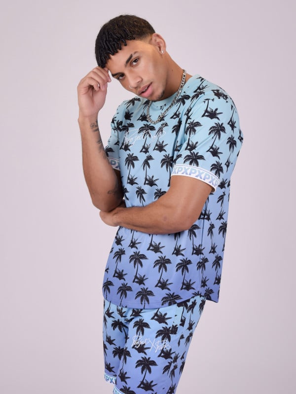 Project X Paris T-shirt Imprimé Palmier Dégradé