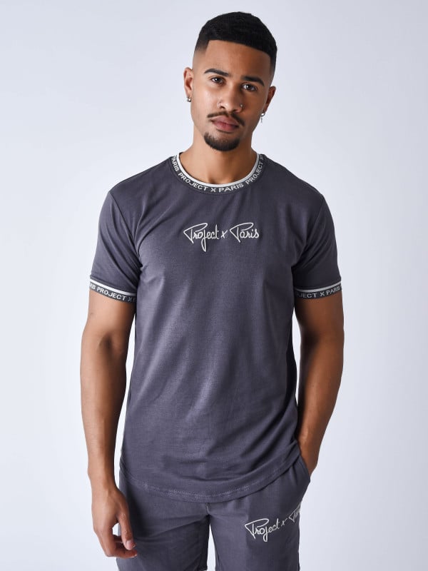 project x paris T-shirt logo brodé en relief