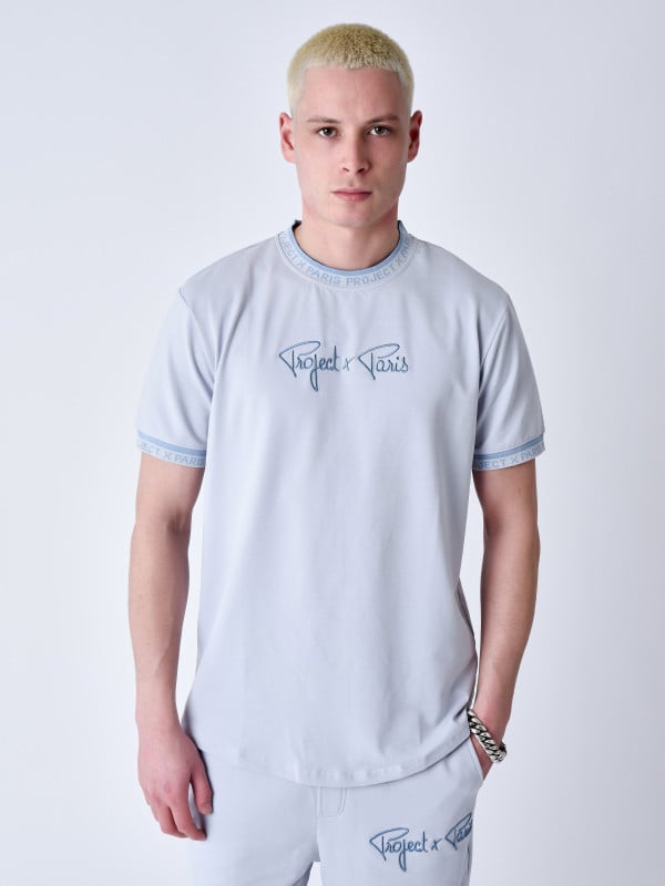project x paris T-shirt logo brodé en relief