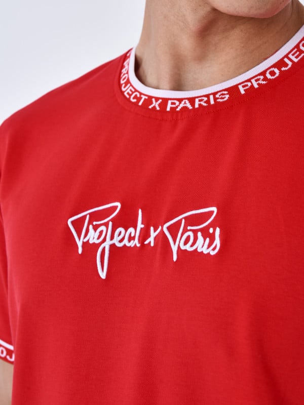 Project X Paris T-shirt Logo Brodé En Relief