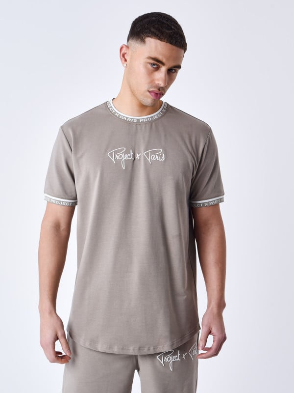 project x paris T-shirt logo brodé en relief