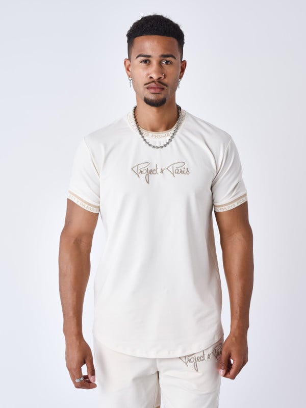 project x paris T-shirt logo brodé en relief