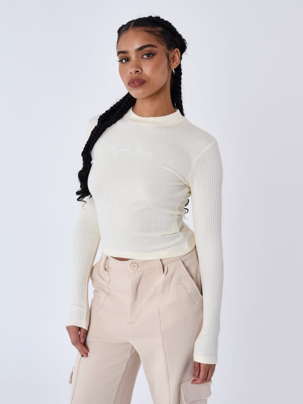 Project X Paris T-shirt Manches Longues Côtelé