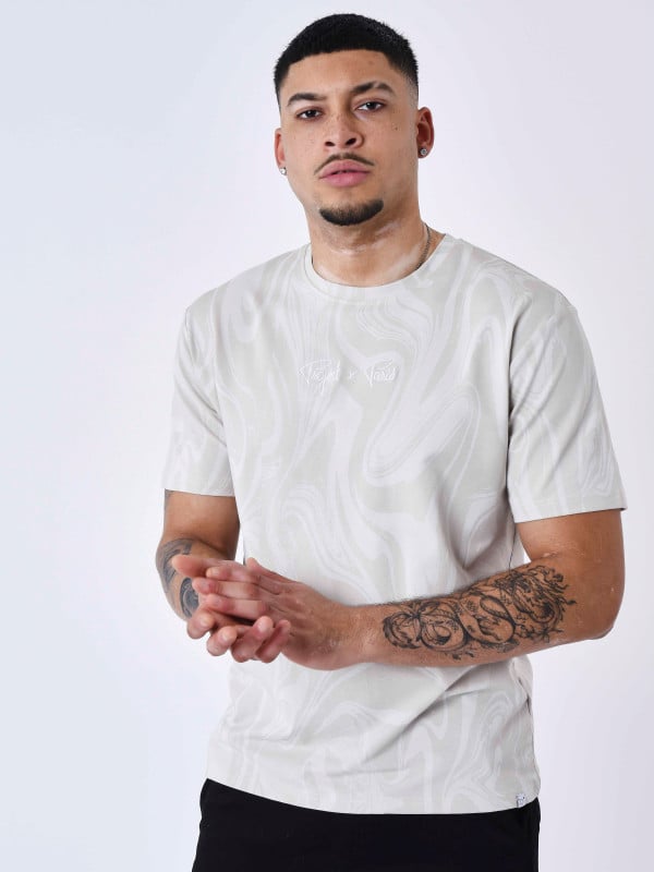 Project X Paris T-shirt Motif Liquid Marble