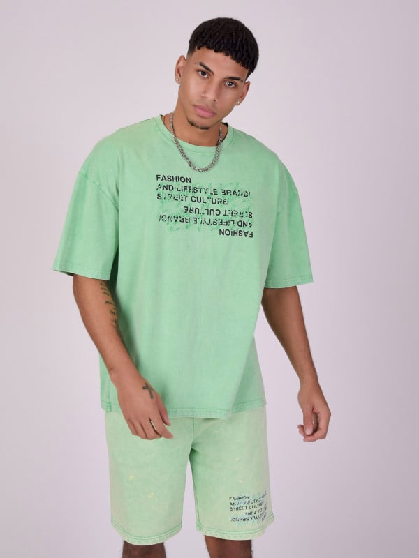 Project X Paris T-shirt Oversize En Tissus Délavé