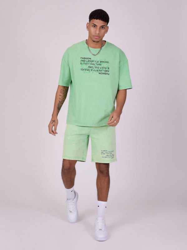 Project X Paris T-shirt Oversize En Tissus Délavé