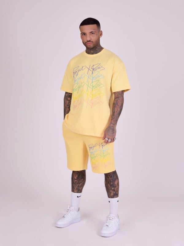 Project X Paris T-shirt Oversize Logos Arc En Ciel