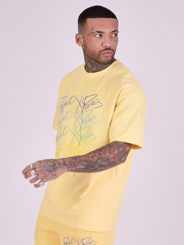 Project X Paris T-shirt Oversize Logos Arc En Ciel