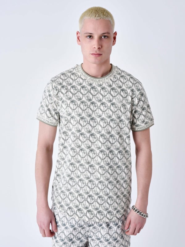 project x paris T-shirt Palmier All-Over