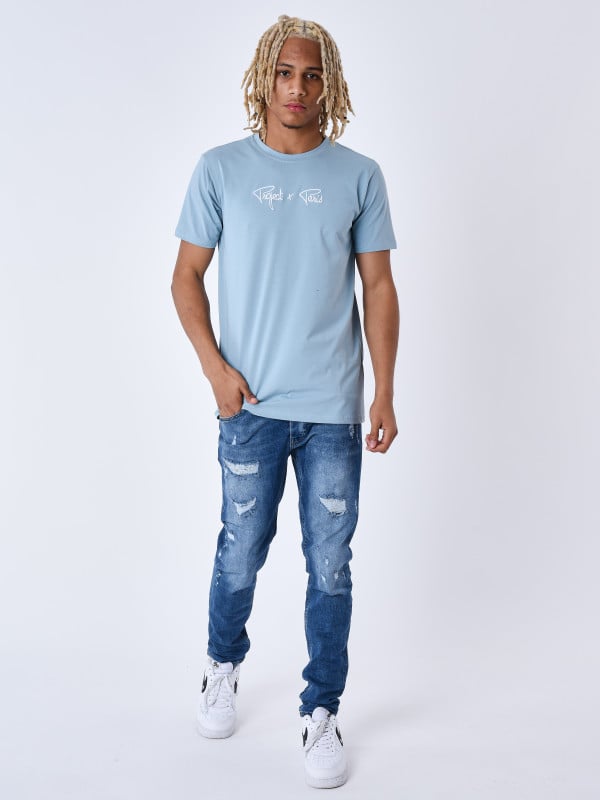 project x paris T-shirt Signature broderie relief