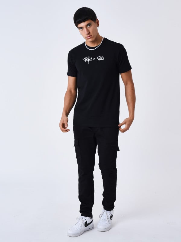 project x paris T-shirt Signature broderie relief