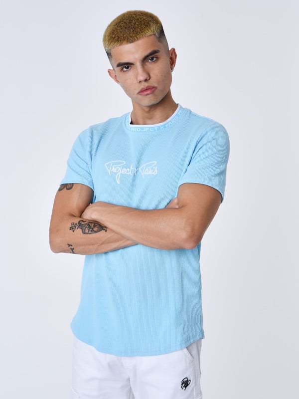 project x paris T-shirt texturé brodé