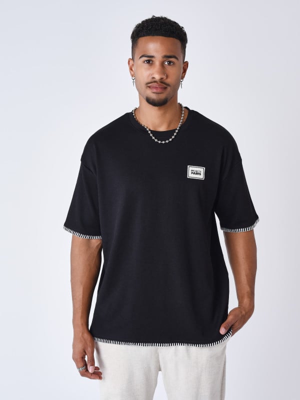 project x paris T-shirt texturé Stitching