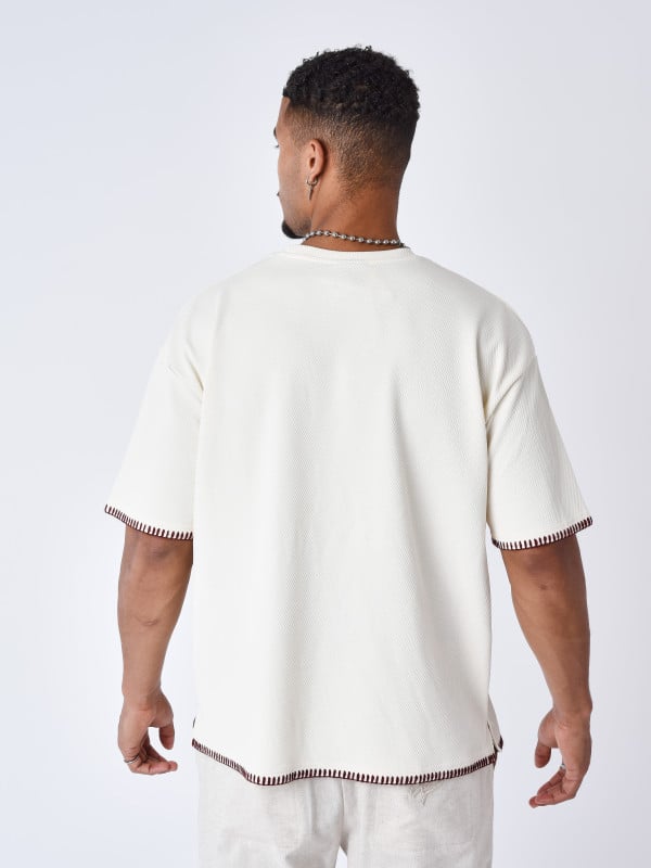 Project X Paris T-shirt Texturé Stitching