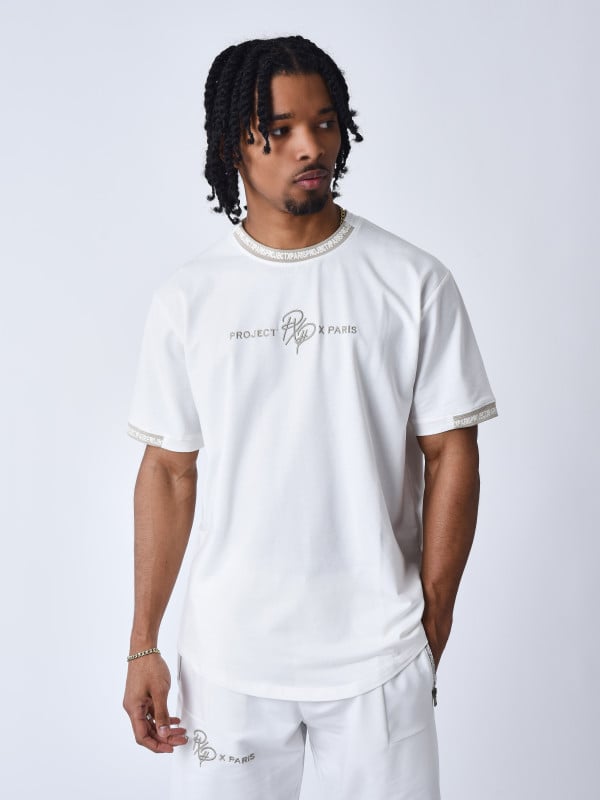 project x paris T-shirt uni avec bande logo