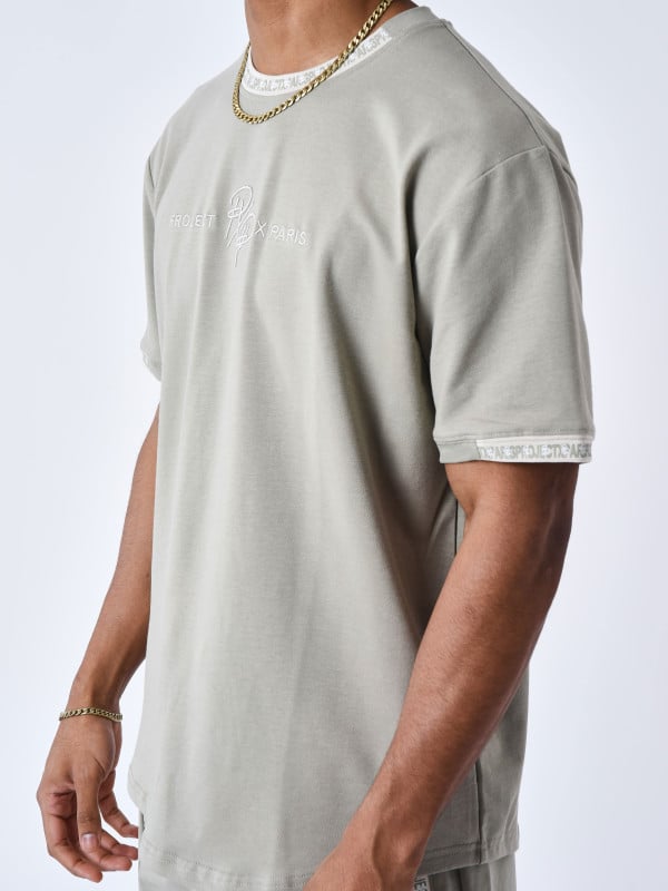 Project X Paris T-shirt Uni Avec Bande Logo