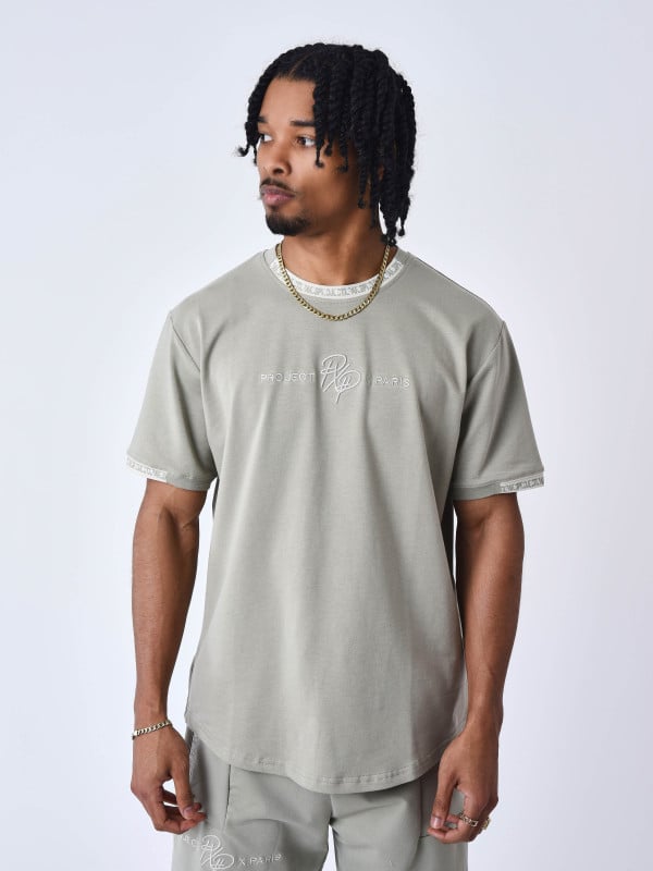 project x paris T-shirt uni avec bande logo