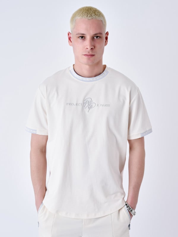 project x paris T-shirt uni avec bande logo