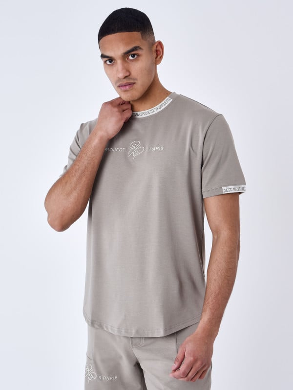Project X Paris T-shirt Uni Avec Bande Logo