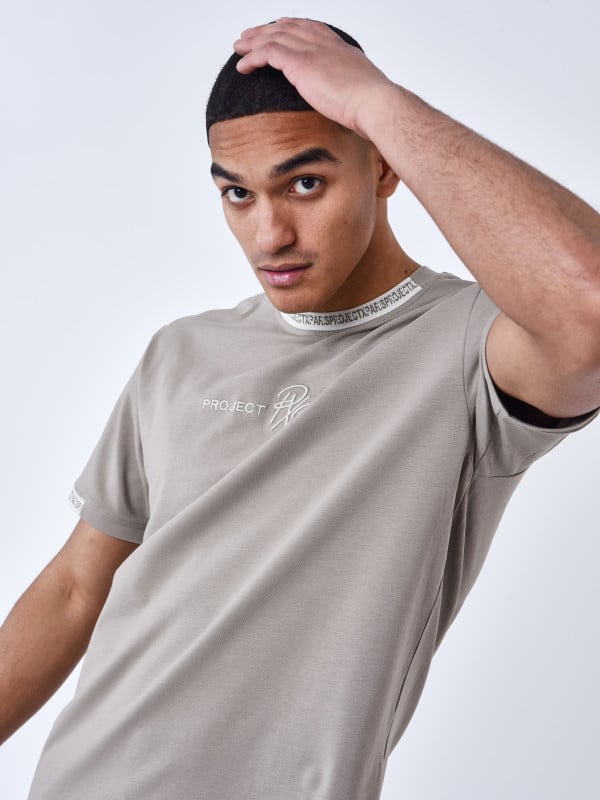 project x paris T-shirt uni avec bande logo