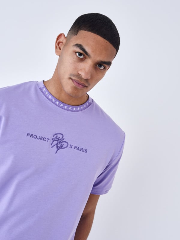 project x paris T-shirt uni avec bande logo