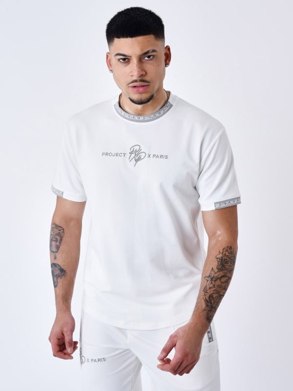 Project X Paris T-shirt Uni Avec Bande Logo