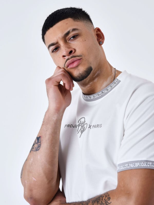 project x paris T-shirt uni avec bande logo