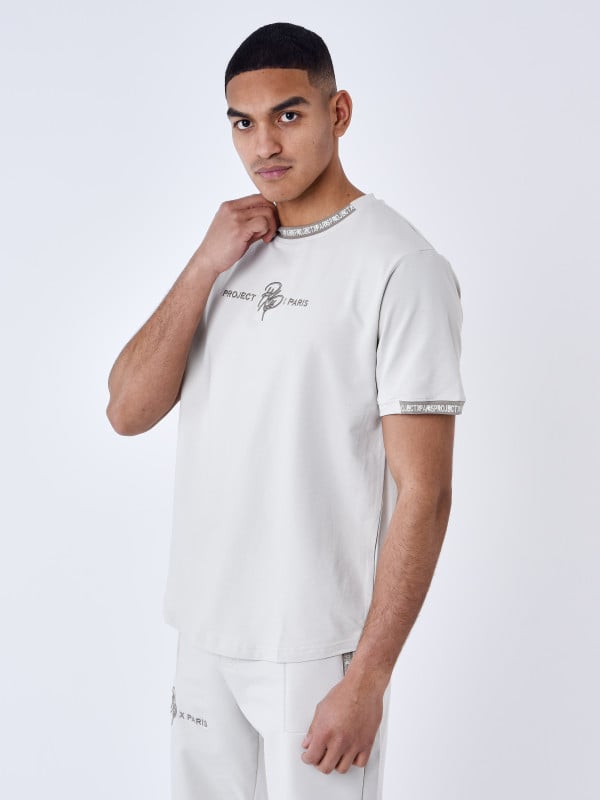 Project X Paris T-shirt Uni Avec Bande Logo