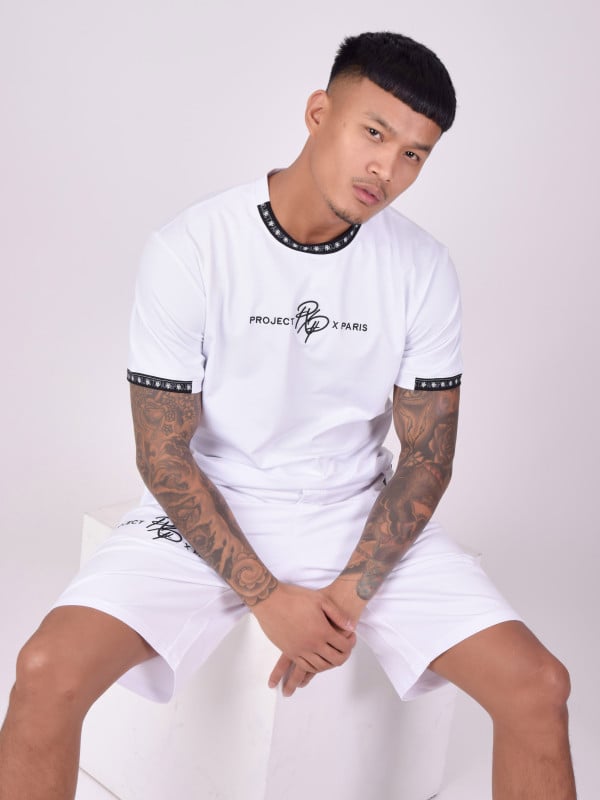 project x paris T-shirt uni avec bande logo