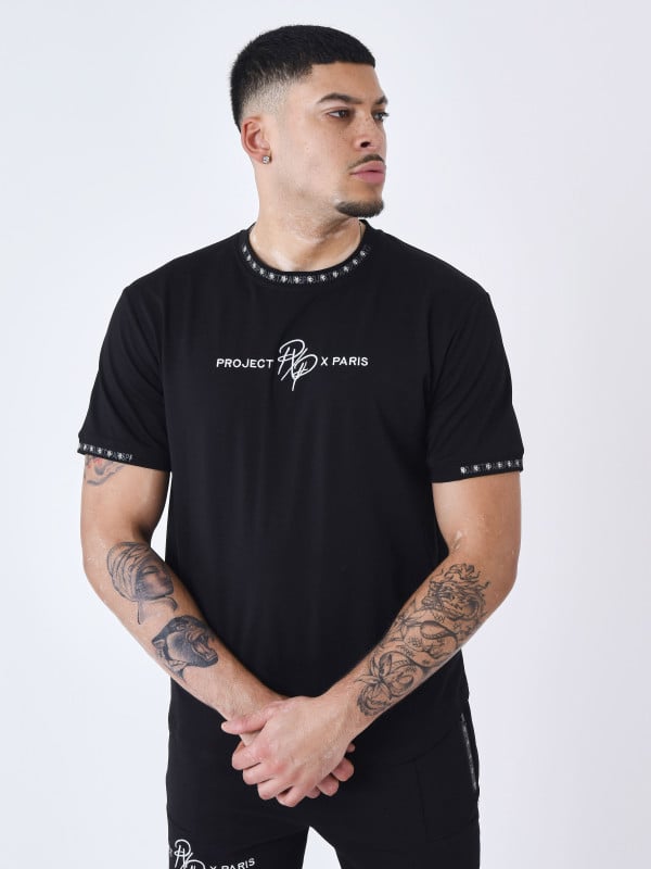 Project X Paris T-shirt Uni Avec Bande Logo