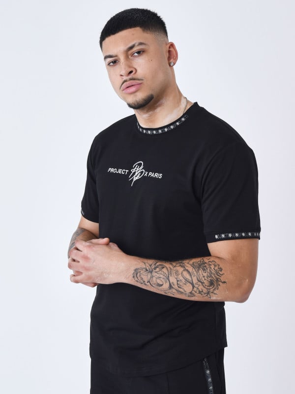 Project X Paris T-shirt Uni Avec Bande Logo