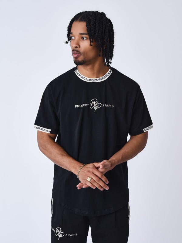 project x paris T-shirt uni avec bande logo